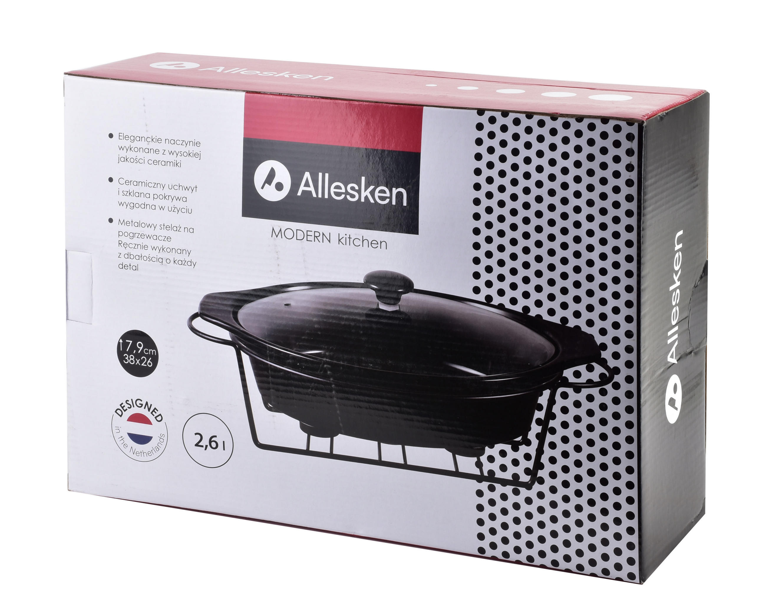 AUFLAUFFORM Modern Kitchen Schwarz 38/26/7.9 cm Keramik - Schwarz, Keramik (26/7.9/38cm) - Mondex