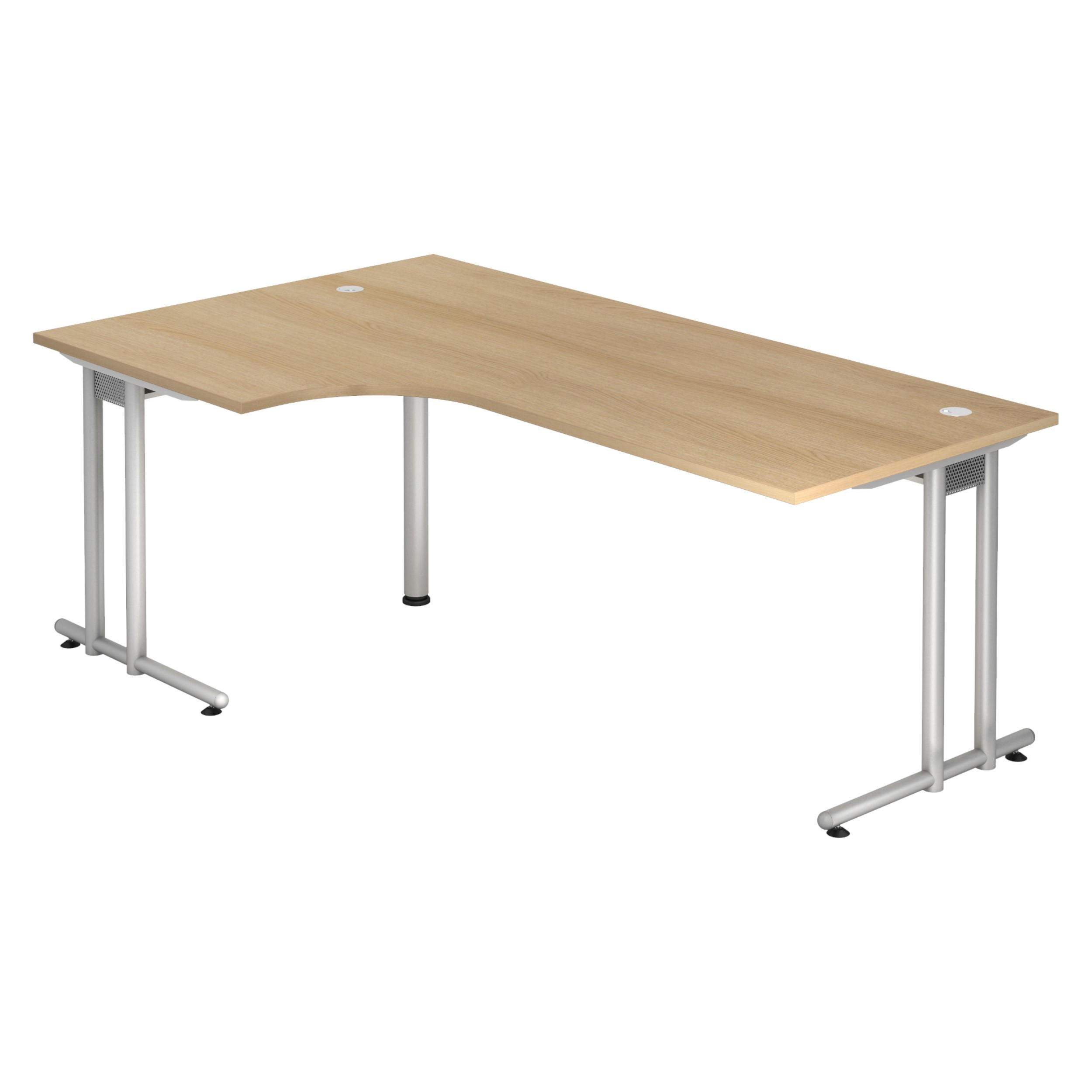 SCHREIBTISCH Serie-N 120/200/72 cm in Eichefarben - Eichefarben, Holzwerkstoff (120/200/72cm) - bümö