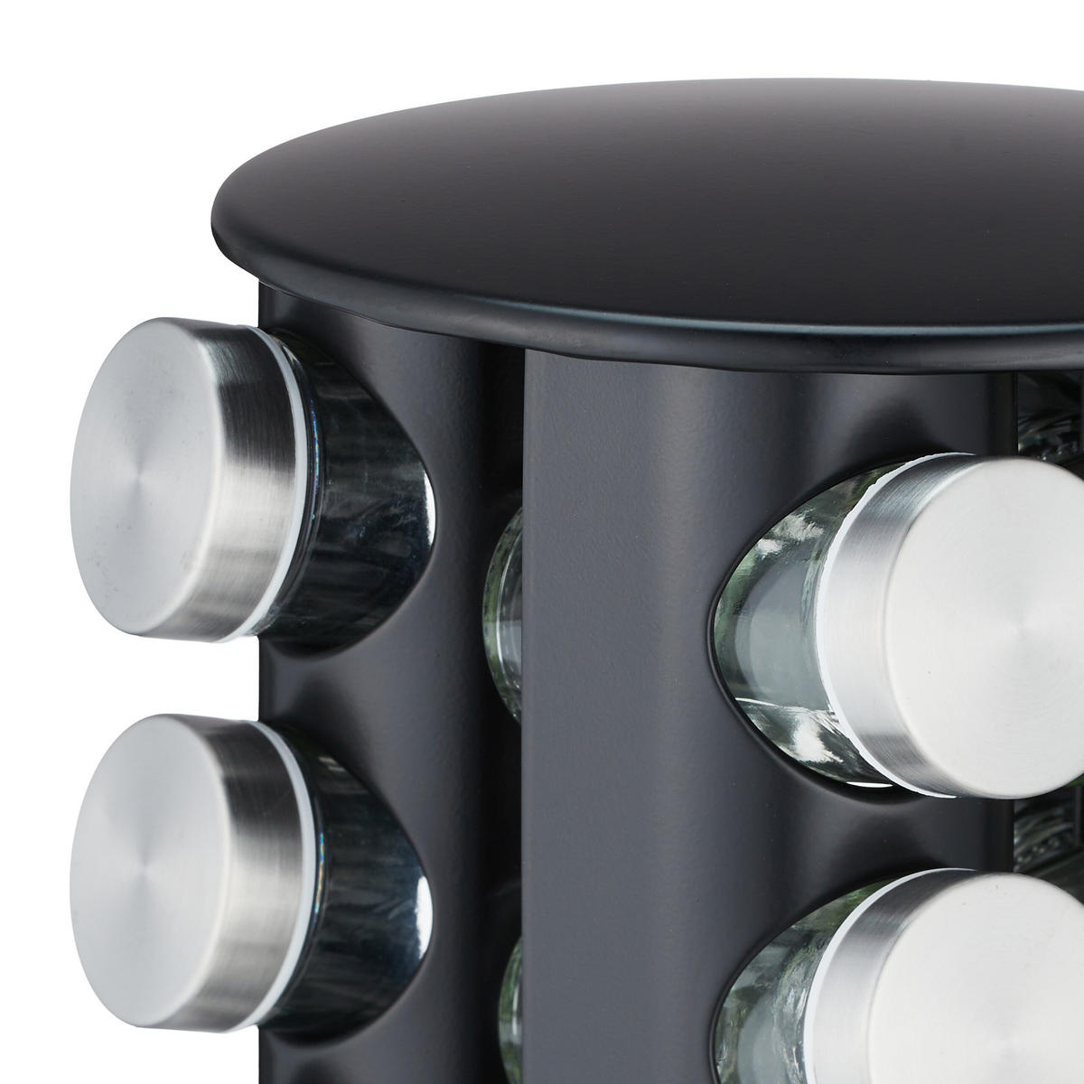 GEWÜRZKARUSSELL - Multicolor, Glas/Kunststoff (22/34.5/22cm) - Relaxdays