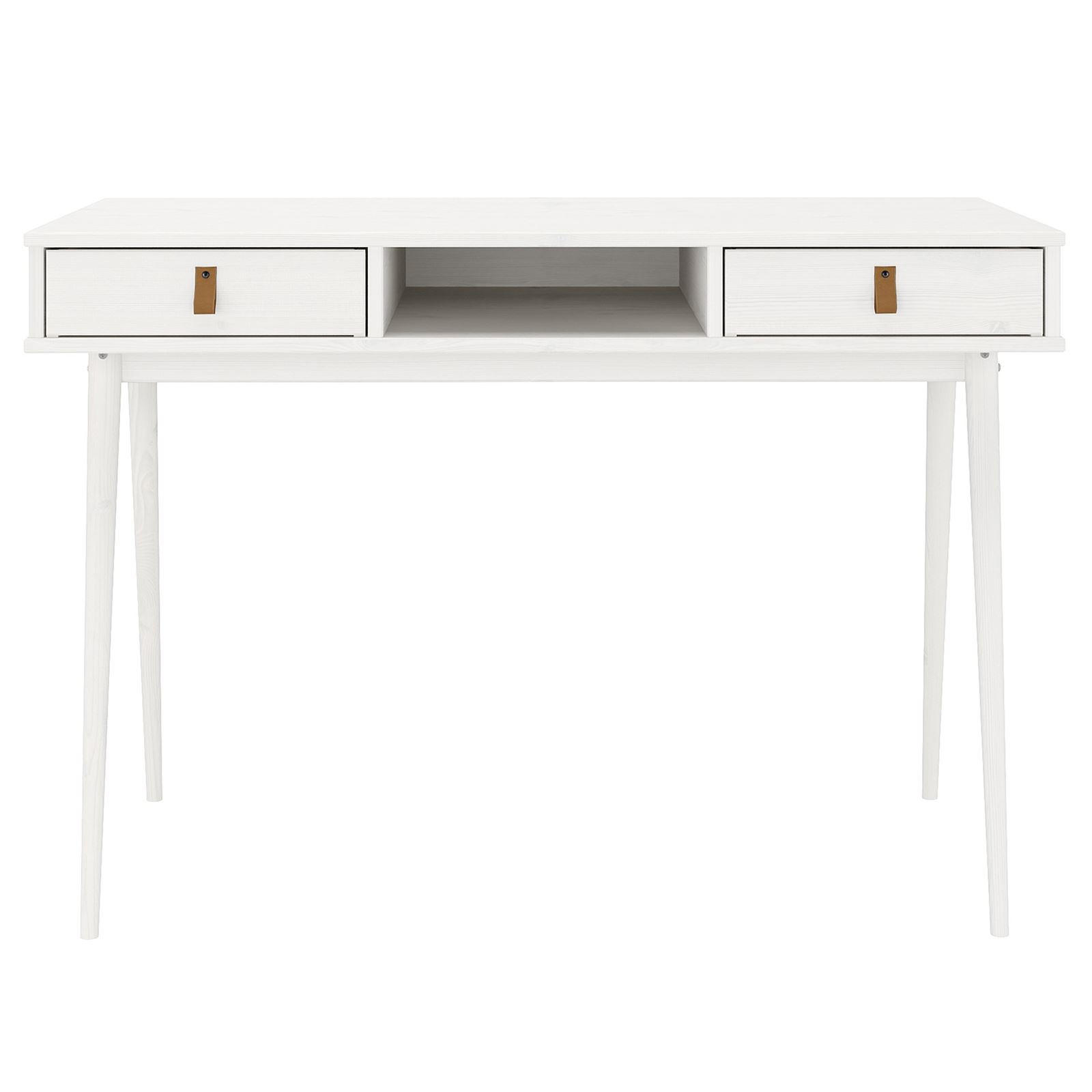 SCHREIBTISCH KIM - Weiß, Holz (50/110/76cm) - IDIMEX