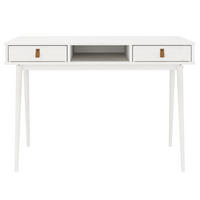 SCHREIBTISCH KIM - Weiß, Holz (50/110/76cm) - IDIMEX