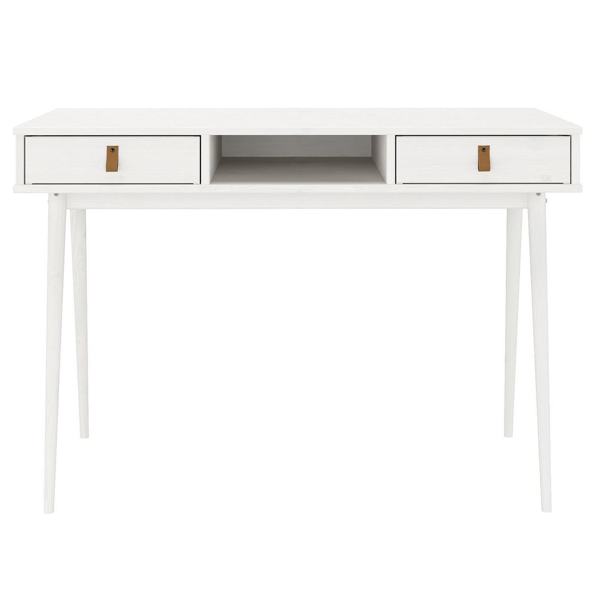 SCHREIBTISCH KIM - Weiß, Holz (50/110/76cm) - IDIMEX