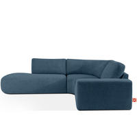 ECKSOFA LINKS ZUCCO, Dunkelblau - Dunkelblau, Holz/Holzwerkstoff (224/293cm) - KONSIMO®