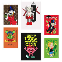 POSTER Set Mit 6 Ikonischer Monopoly Dinald Mongoly Humor A3 & A4 Rahmenlos - Klar, Papier (29/3cm) - Nacnic