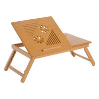 LAPTOPTISCH DE-16684 Bambus, höhenverstellbar & neigbar Natur - Naturfarben, Naturmaterialien (55/35/325cm) - ComfortXL