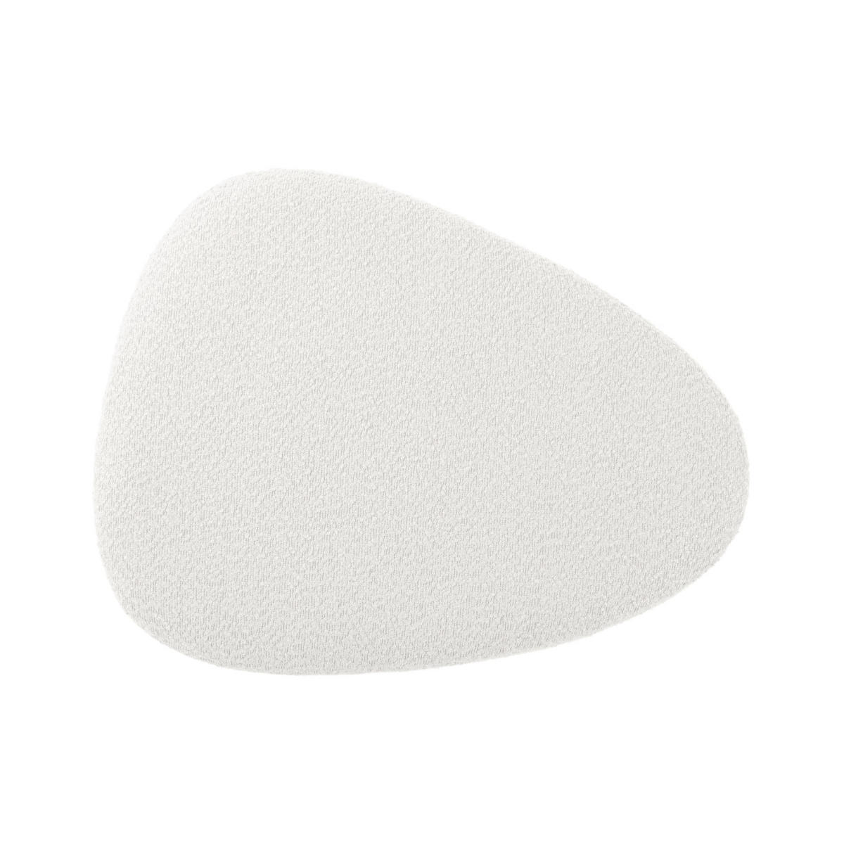 HOCKER Ada Organic 60/47/38 cm - Weiß, Textil (47/38/60cm) - Leitmotiv