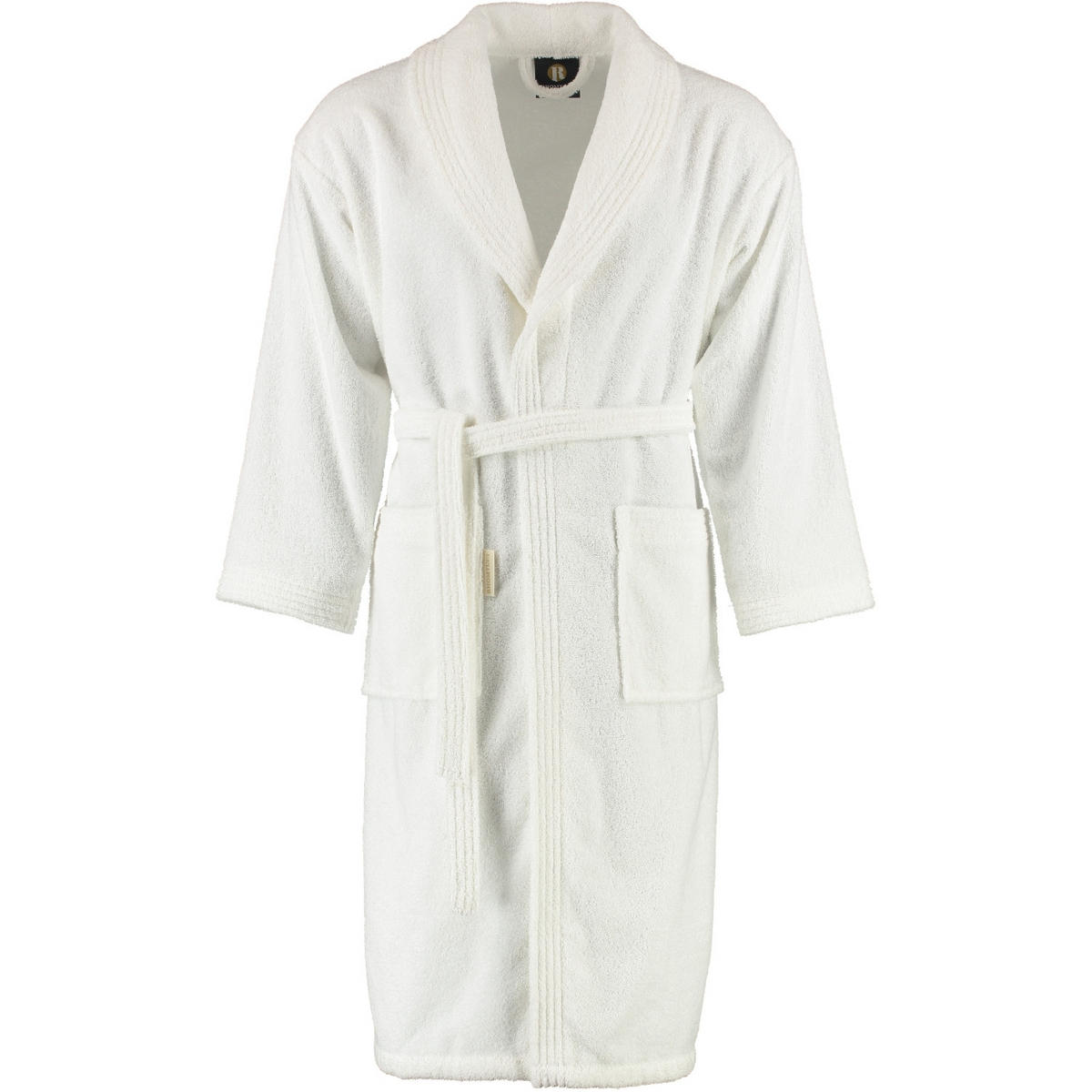 BADEMANTEL UNISEX SCHALKRAGEN SIR & LADY WEISS - 01 - Weiß, Textil (Mnull) - Rhomtuft