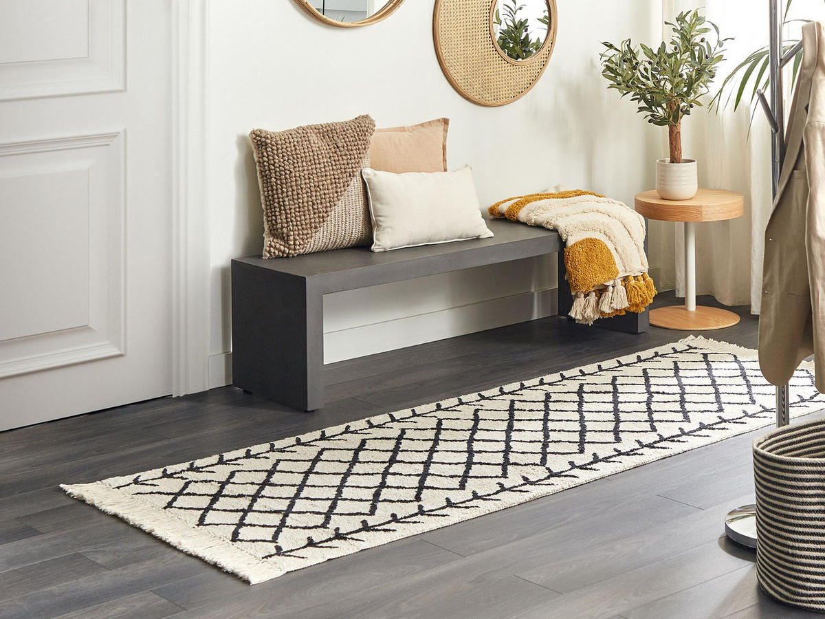 KURZFLOR-TEPPICH Bozkir 230/80 cm - Beige, Textil (80/230cm) - Beliani