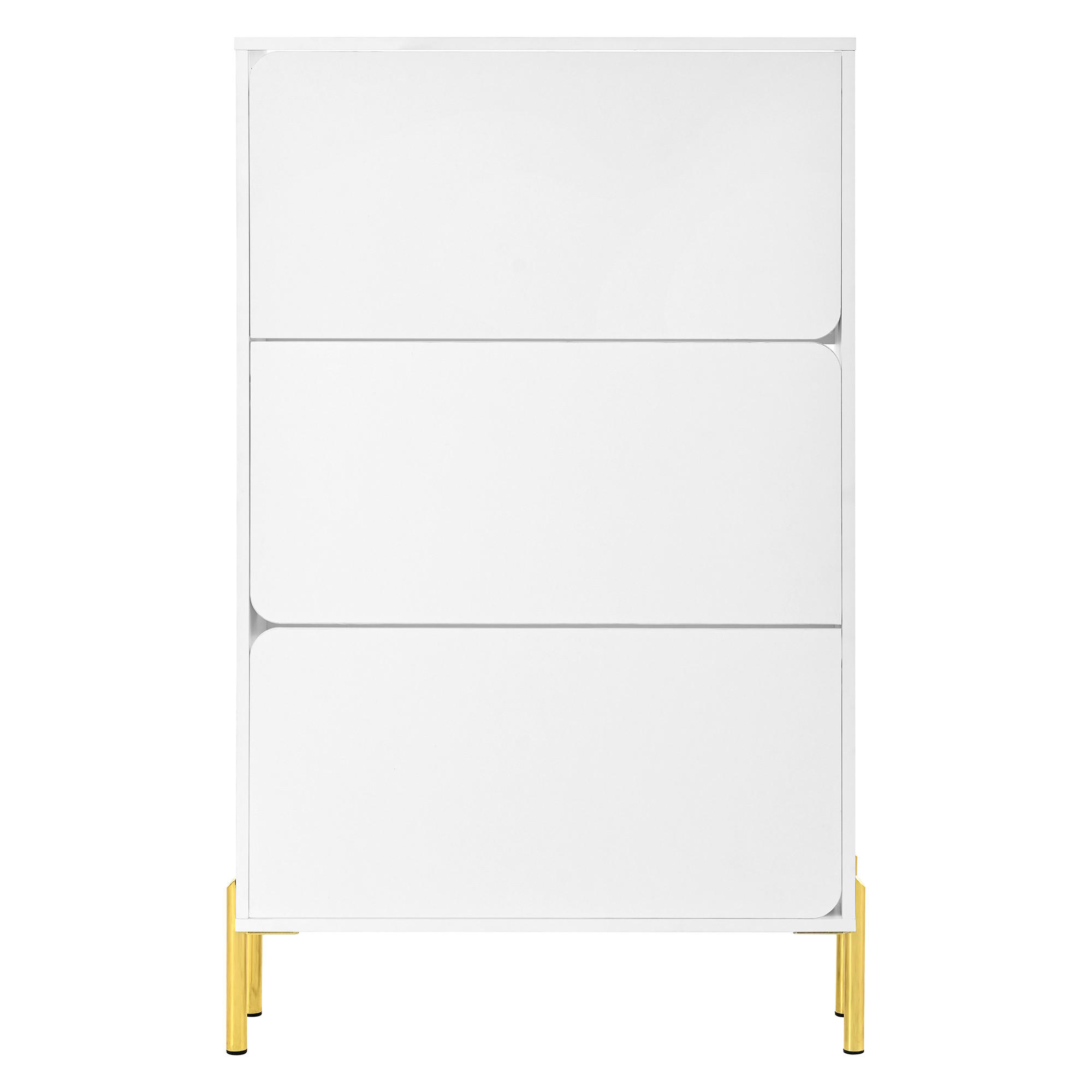 SCHUHSCHRANK Weiß 73/24/120 cm - Weiß, Holzwerkstoff (73/120/24cm) - PANGIVO