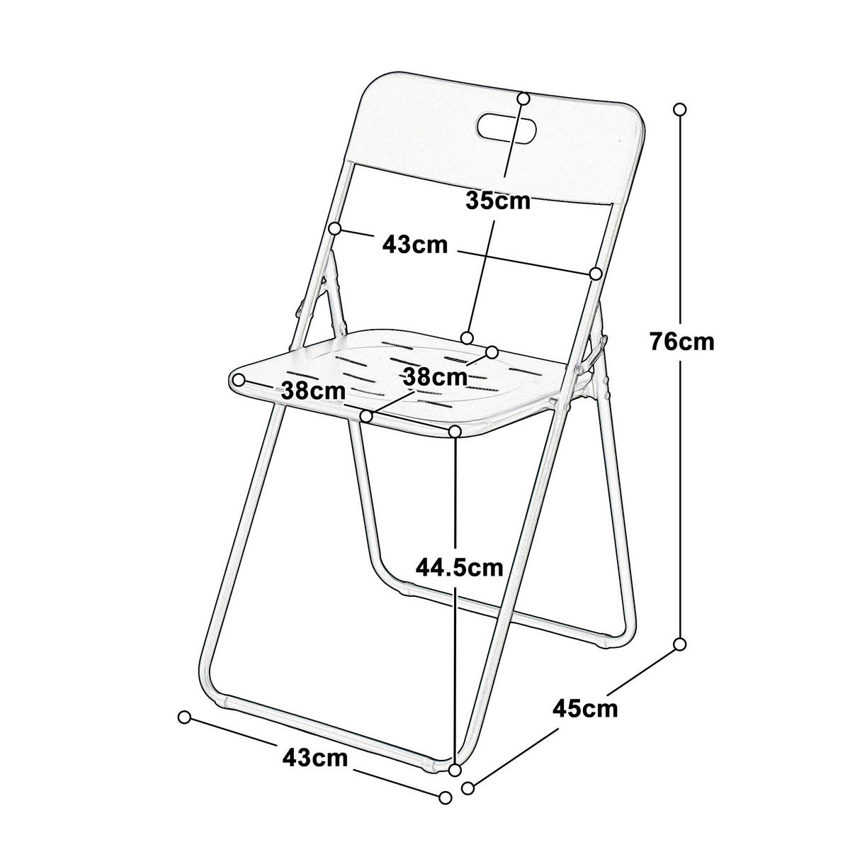 GARTENSET 60/73/60 cm Weiß aus Stahl 3er Set - Weiß, Metall - OKMYHOME