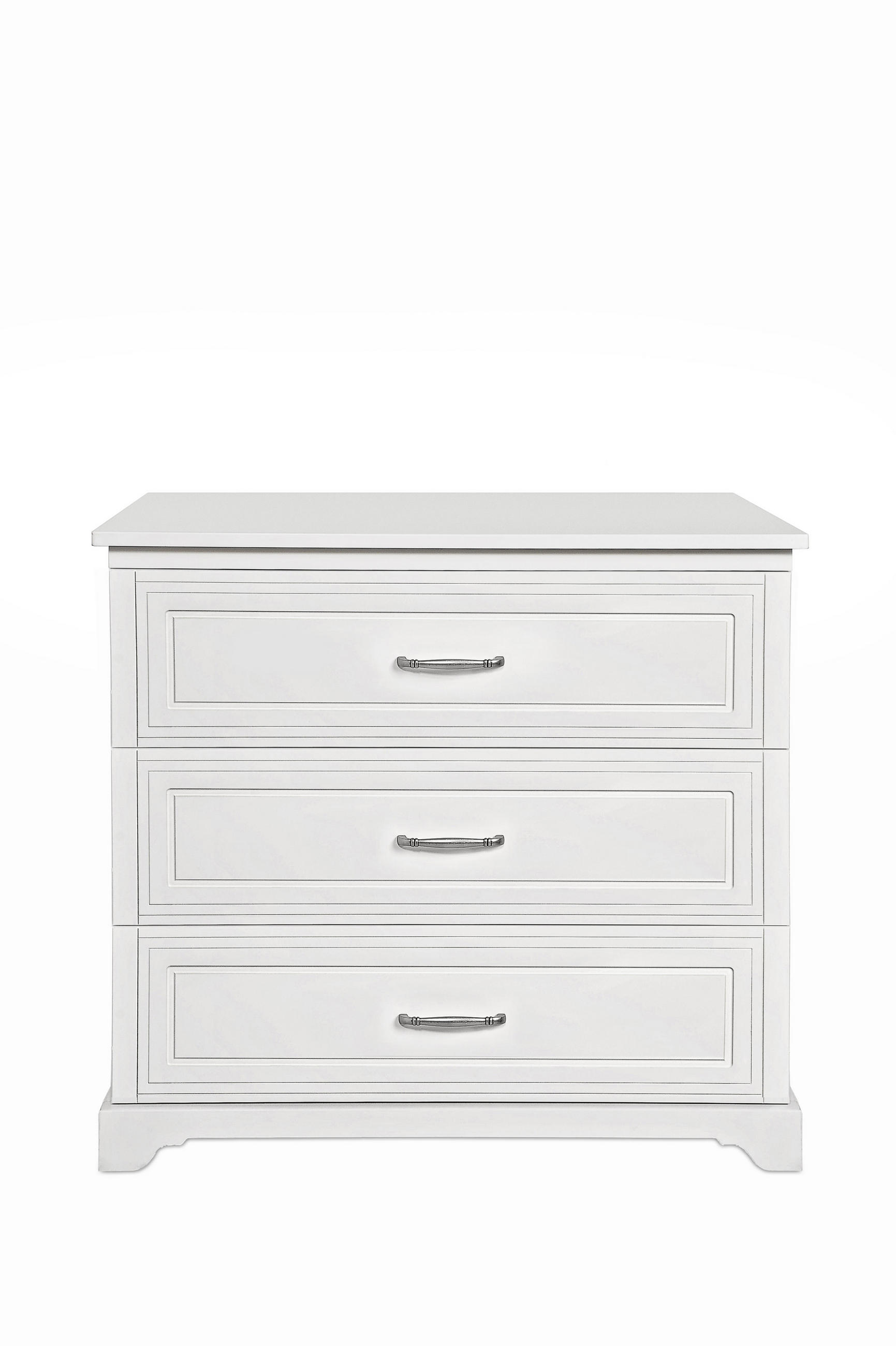 DETSKÁ KOMODA Melody – rustikálna elegancia a funkčnosť - biela, kompozitné drevo (98/89.5/53cm) - RAUMHIRSCH FURNITURE