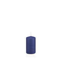 STUMPENKERZEN Dunkelblau Ø 38 x 80 mm, 24 Stück - Dunkelblau, Paraffin (4/8cm) - Wiedemann Kerzen