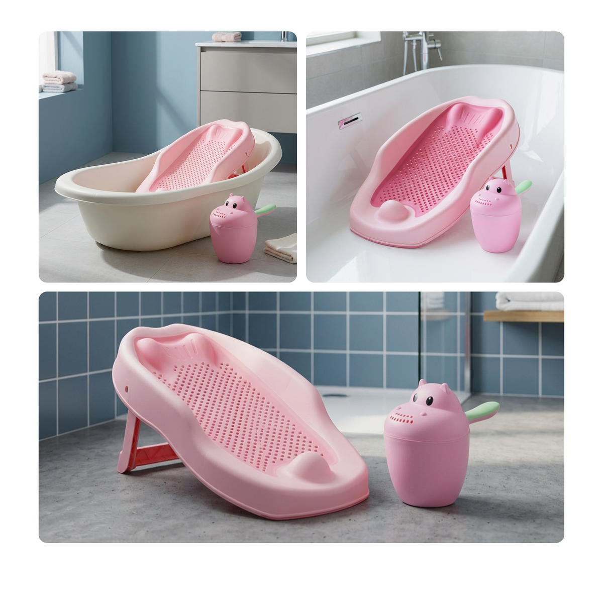 LEŽALNIK Roza 2-delni-set - večbarvno, umetna masa (51.5/30cm) - Relaxdays