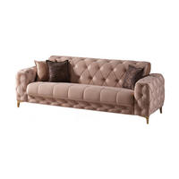 3-SITZER SOFA Acelya Beige - Beige, Holzwerkstoff/Kunststoff (240/85/100cm)