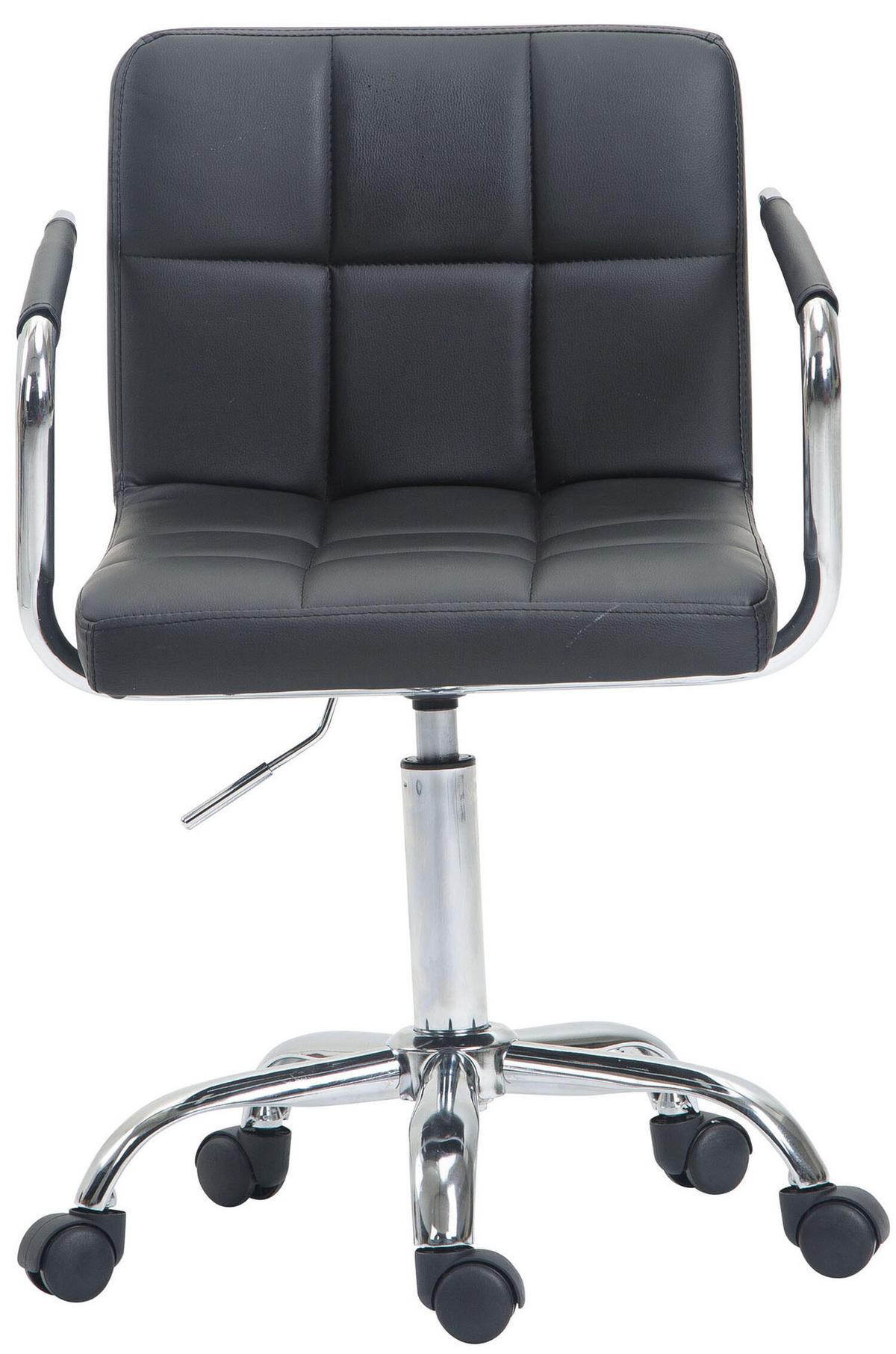 BÜROSTUHL Luca, Kunstleder Grau - Grau, Textil/Metall (52/88/44cm) - TPFLiving