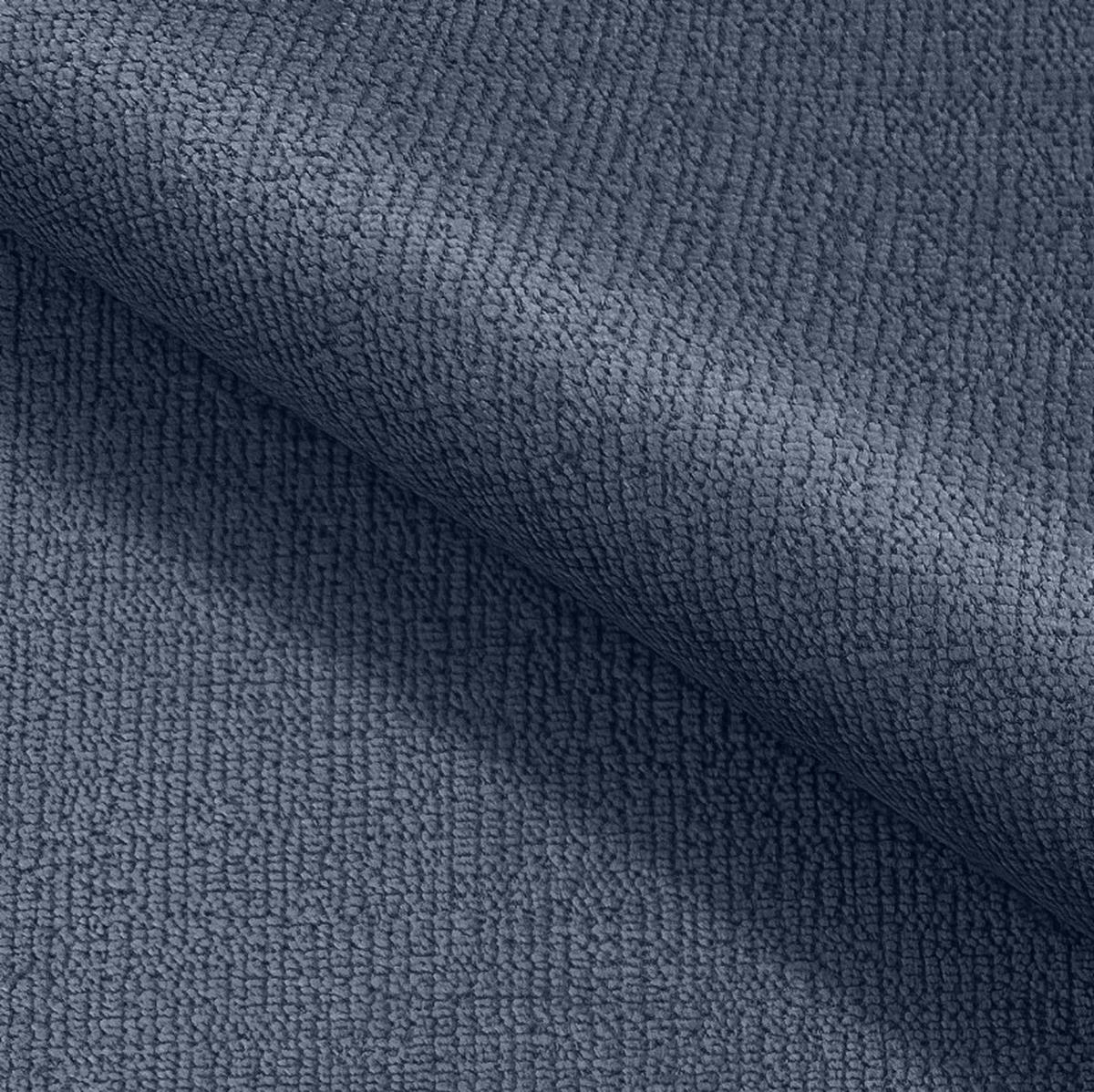 SOFA BOHO Mit Schlaffunktion Und Bettkasten, Wellenfederung, PUR-Schaum, Holzfüße, lose Rückenkissen, freistehend, 244x102x92 cm Dark blue - Dunkelblau, Holz/Textil (244/92/102cm) - DomoHome