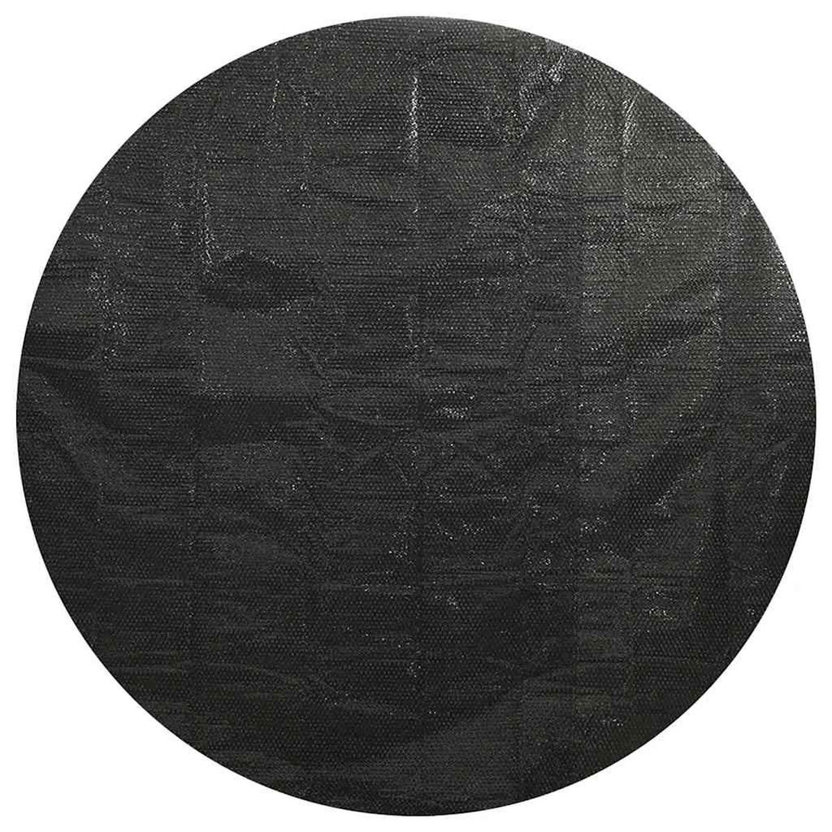 POOLABDECKUNG Schwarz 417 Cm PE - Schwarz, Kunststoff (417/417cm) - vidaXL