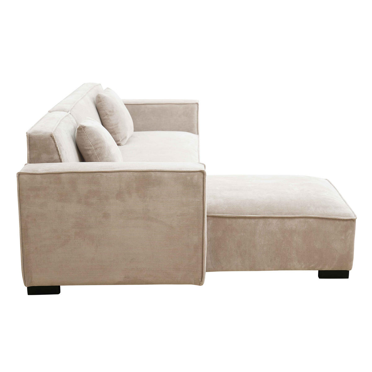 SOFA 3-Sitzer, Weiß - Weiß, Textil (160/247cm) - Oviala