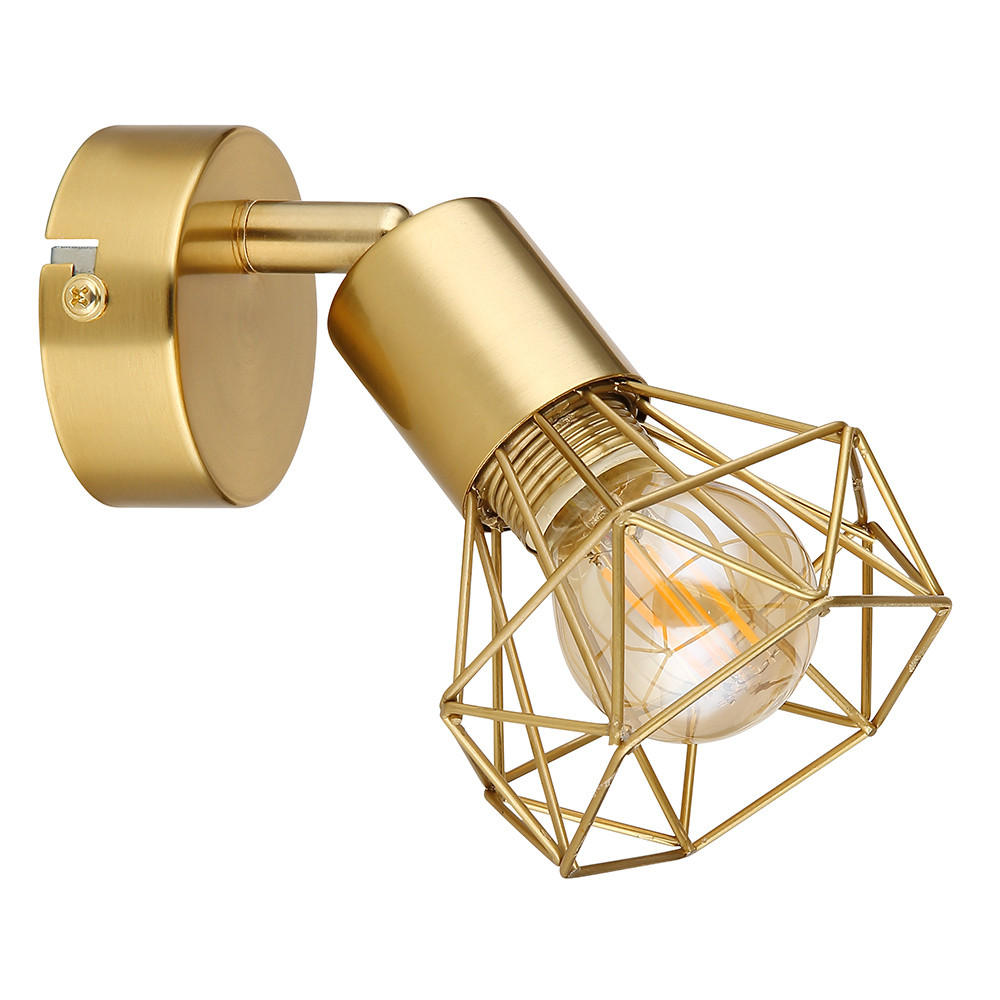 WANDLEUCHTE XARA Metall Gold - Goldfarben, Metall (8/13.5/13cm) - Globo Lighting