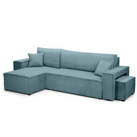 ECKSOFA Klara Mintgrün - Mintgrün, Textil (244/83/142cm)