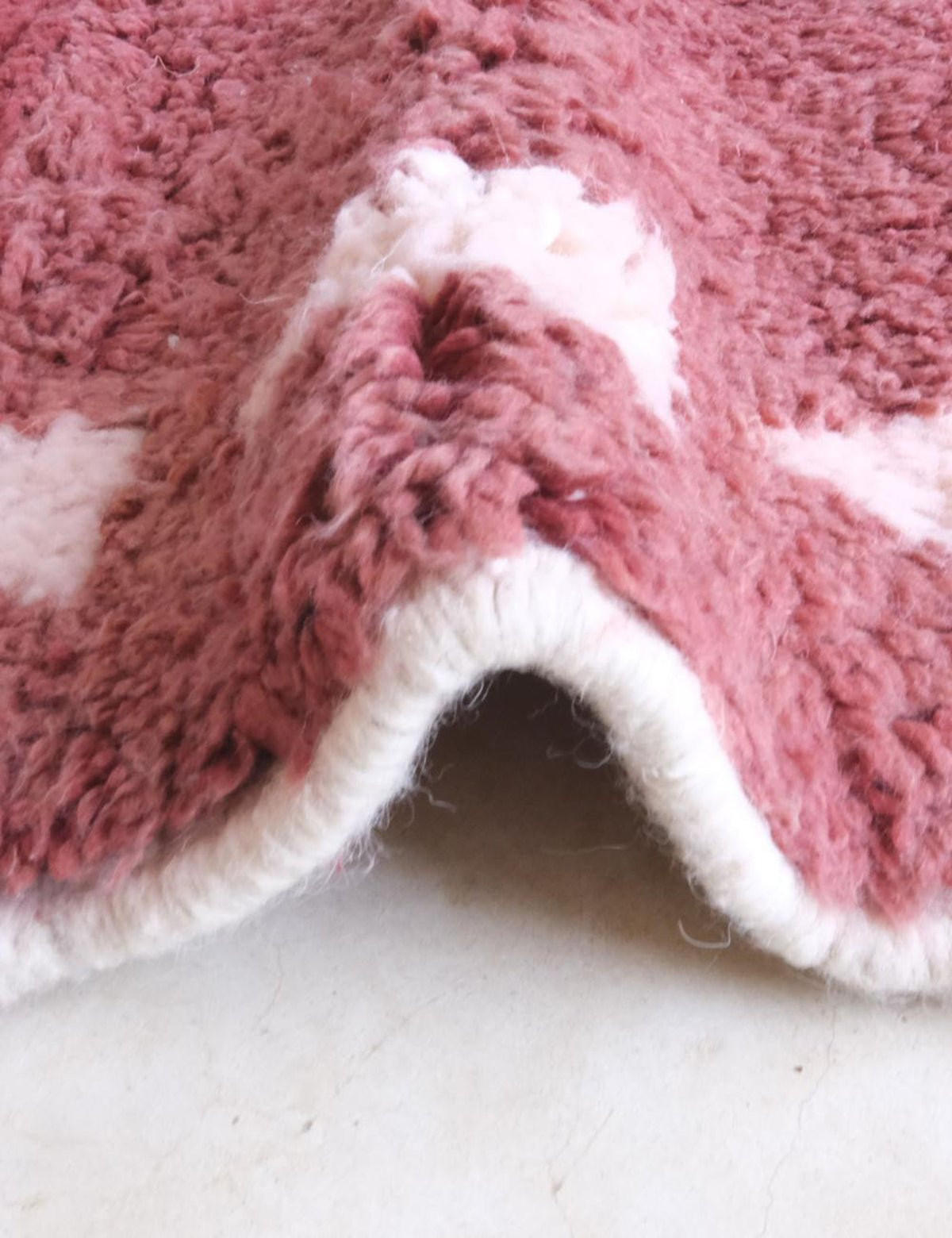 BERBERTEPPICH authentisch Wolle 196x 278 cm - Pink, Naturmaterialien (196/278cm) - AFK Living