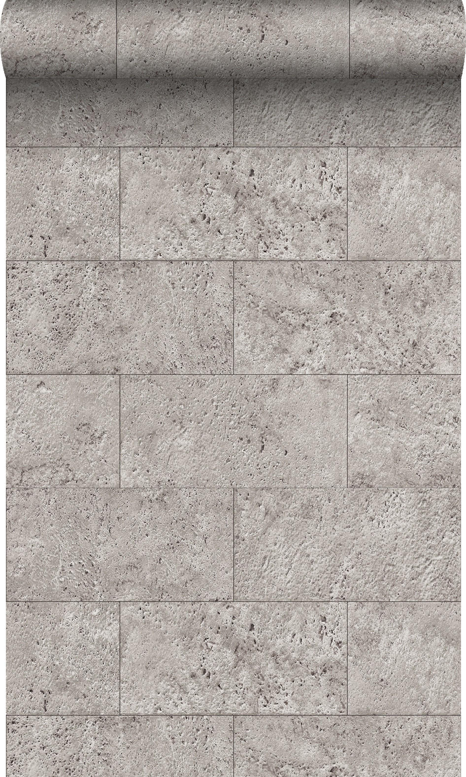 TAPETE Stein-Optik 53 cm x 10.05 m - Grau, Papier (53/1000cm) - Origin Wallcoverings