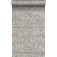 TAPETE Stein-Optik 53 cm x 10.05 m - Grau, Papier (53/1000cm) - Origin Wallcoverings