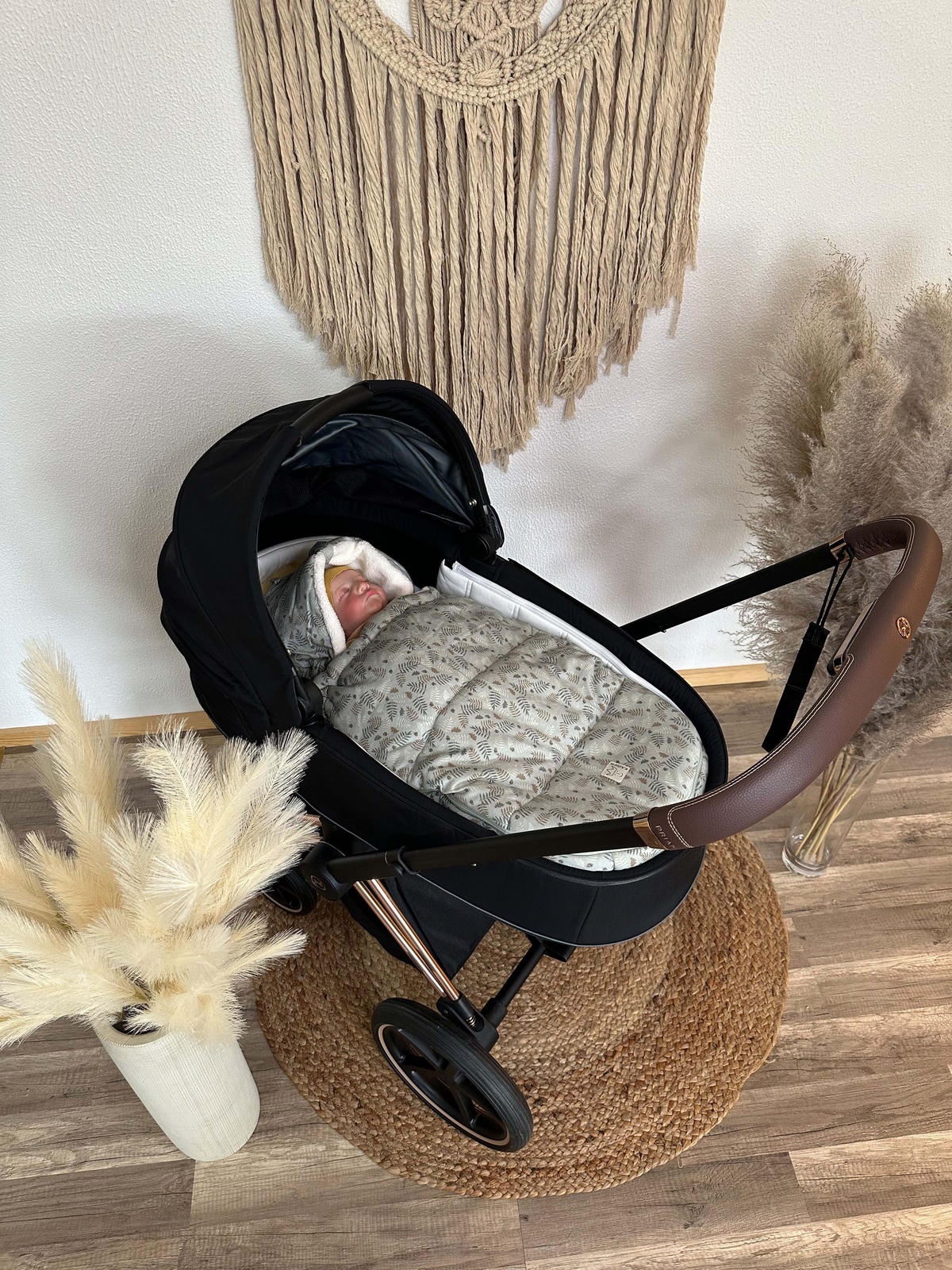 BABYSCHALENFUSSSACK Jersey Hood Winter, forrest green - Salbeigrün, Textil (40/5/80cm) - Kaiserbaby