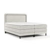 BOXSPRINGBETT Dove Hellgrau 200/200 cm mit Matratzen und Topper - Hellgrau/Schwarz, Holz/Holzwerkstoff (200/200cm) - Maison de Reve