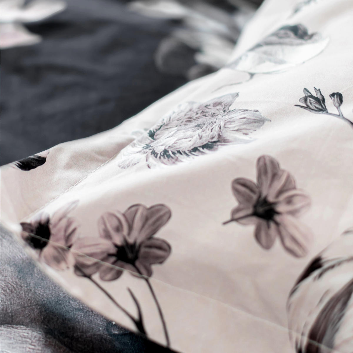 KISSENBEZUG onyx 60x60 cm mehrfarbig - Multicolor, Textil (60/60cm) - Happy Friday