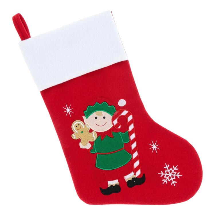 WEIHNACHTSSTRUMPF Lucas - - Dunkelrot, Textil (20/50/40cm) - Unique Living