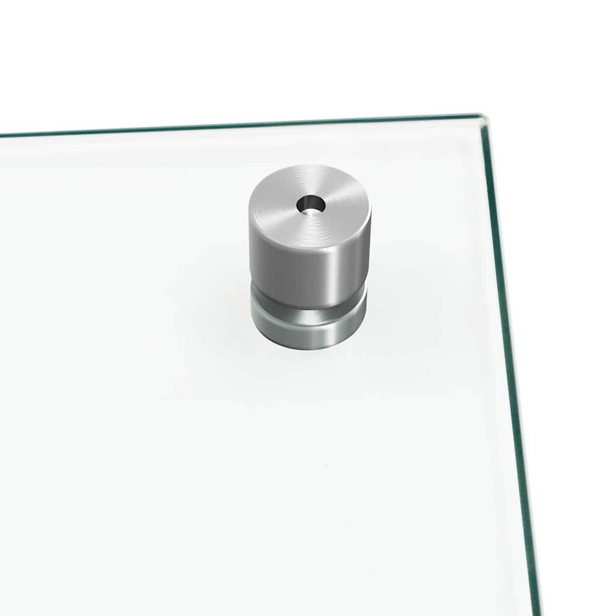 KÜCHENRÜCKWAND Glas 90x50 cm Transparent Wand-Spritzschutz - Transparent, Glas (90/50/0.6cm) - DELUKE