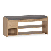 SCHUHBANK Gabriel Eichenfarbe - Honigeiche, Holzwerkstoff (103/46/32cm) - VS Venta-stock