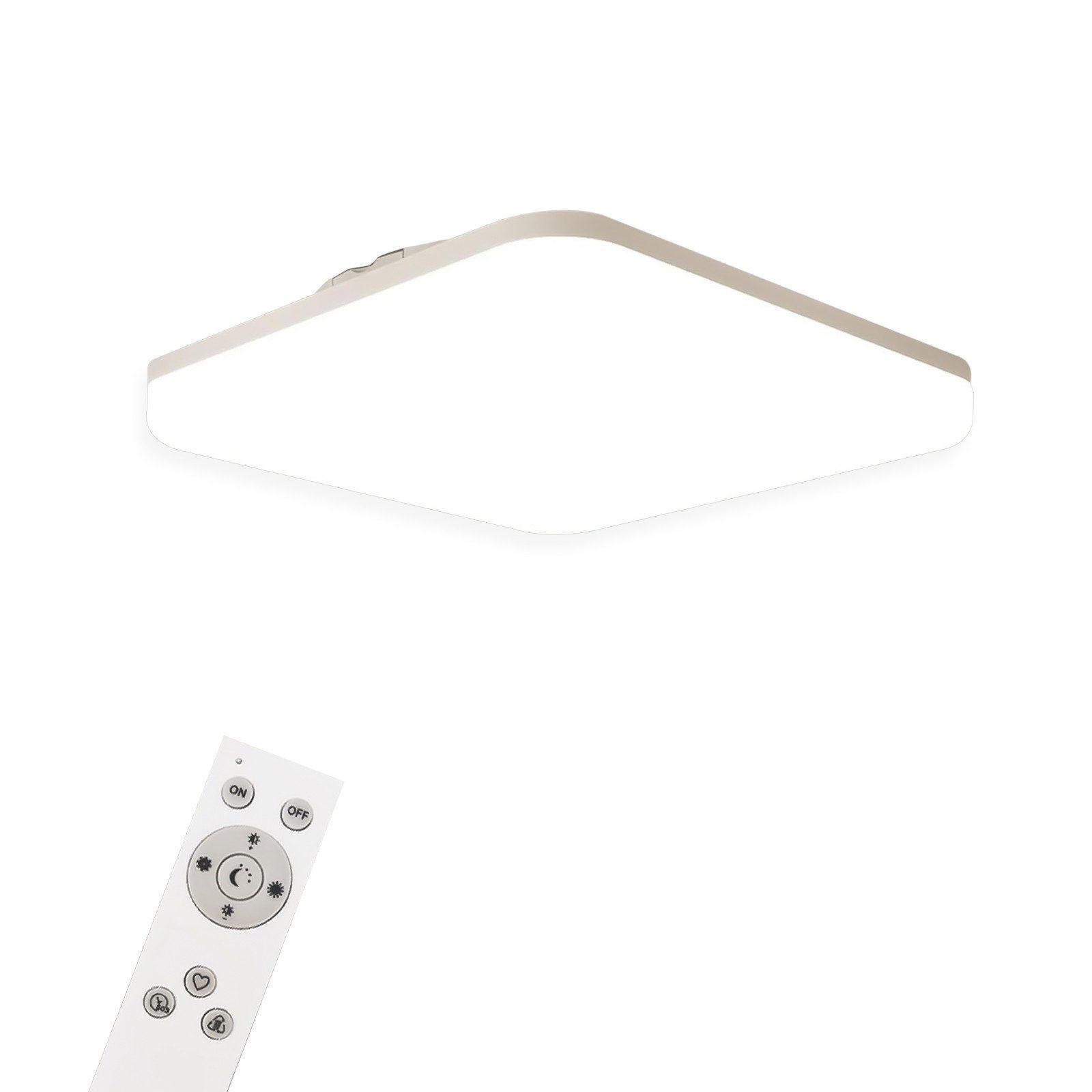 LED-DECKENLEUCHTE Hermann 28/28/5 cm - Weiß, Kunststoff (28/28/5cm) - Nettlife