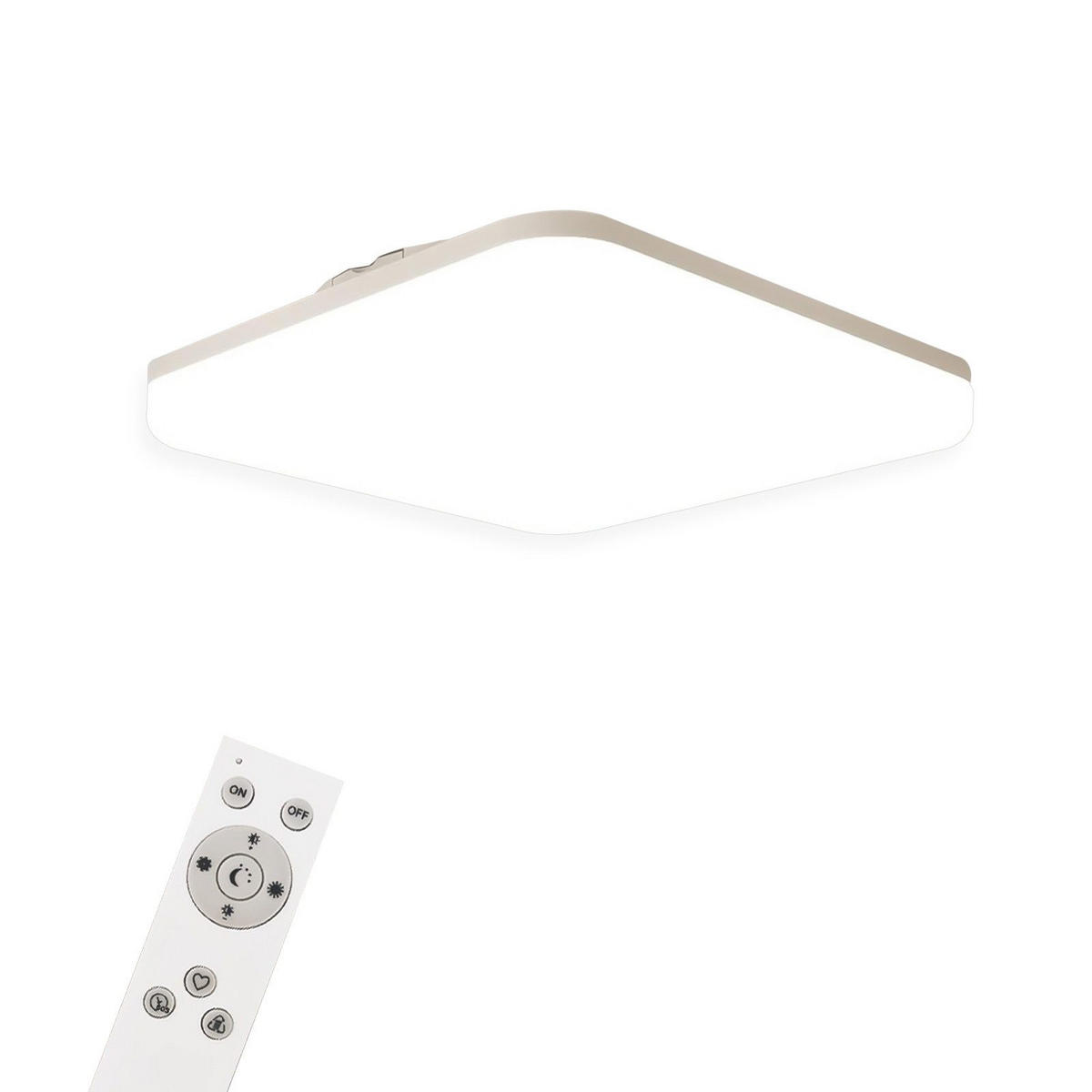 LED-DECKENLEUCHTE Hermann 28/28/5 cm - Weiß, Kunststoff (28/28/5cm) - Nettlife