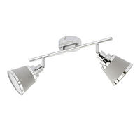 LED DECKENLEUCHTE ZOON Textil Grau - Grau, Metall (36.5/11.3/21.5cm) - Wofi