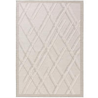 VNITŘNÍ a venkovní koberec Flora Krémová 240x350 cm - krémová, plast/umělá hmota (240/350cm) - benuta