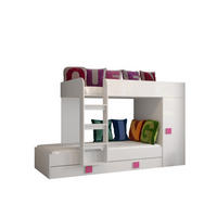 ETAGENBETT 254/94/165 - Pink/Weiß, Holz (90/200cm) - MÖBEL KRYSPOL
