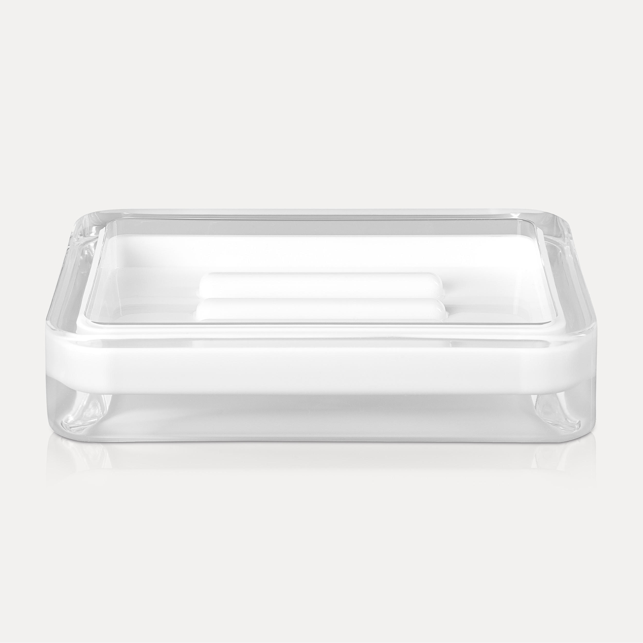 Thumbnail - Möve Seifenschale, Weiß, Kunststoff, 8.5x2.5x12 cm, Badaccessoires, Waschplatzzubehör, Seifenschalen