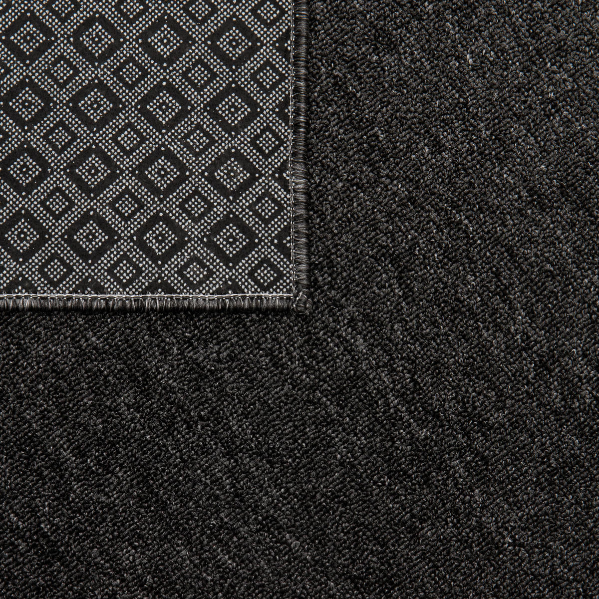 TEPPICH NIZZA Schwarz 240/340 cm - Schwarz, Kunststoff (240/340cm) - Tapiso