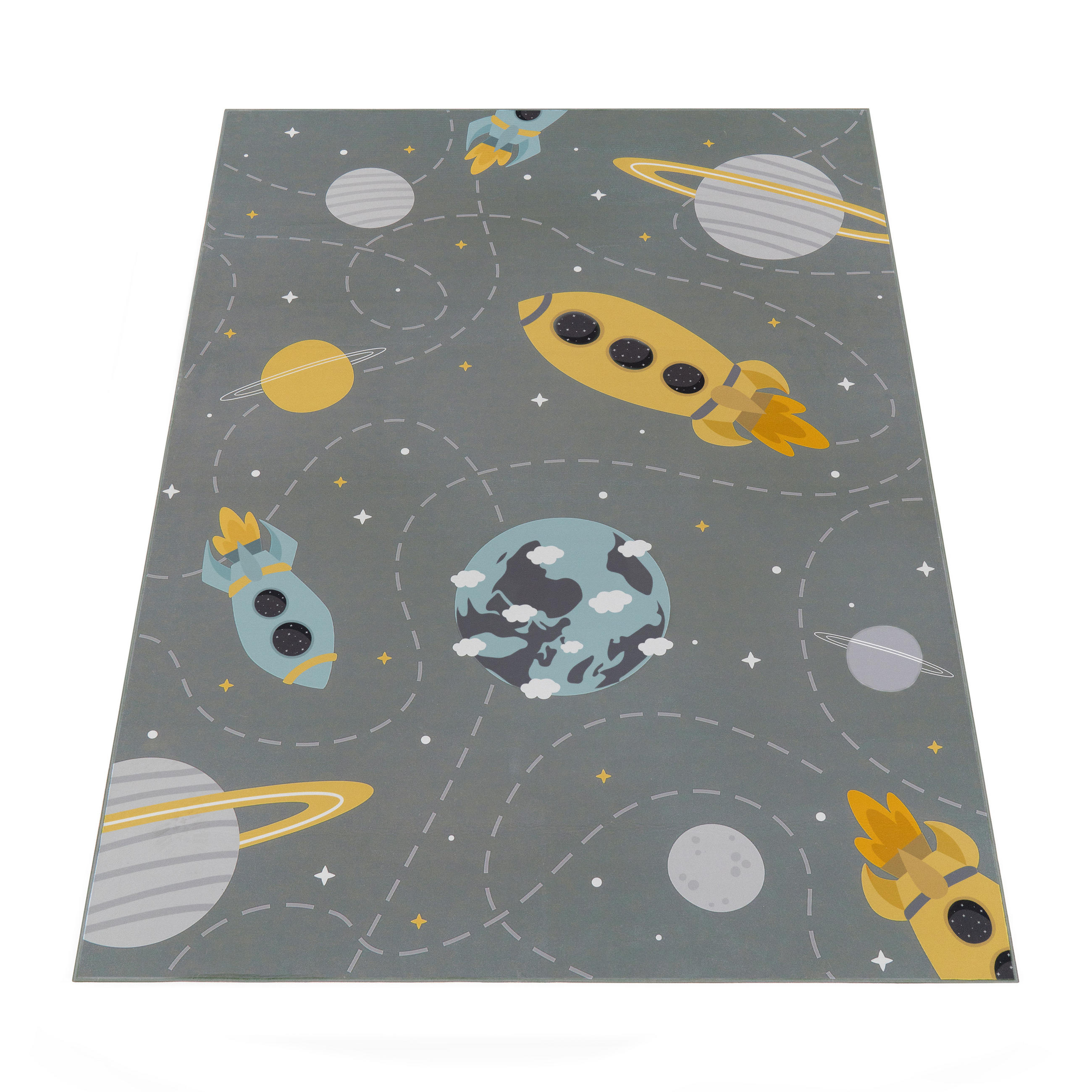 Paco Home Kinderteppich Grau 120x160 cm