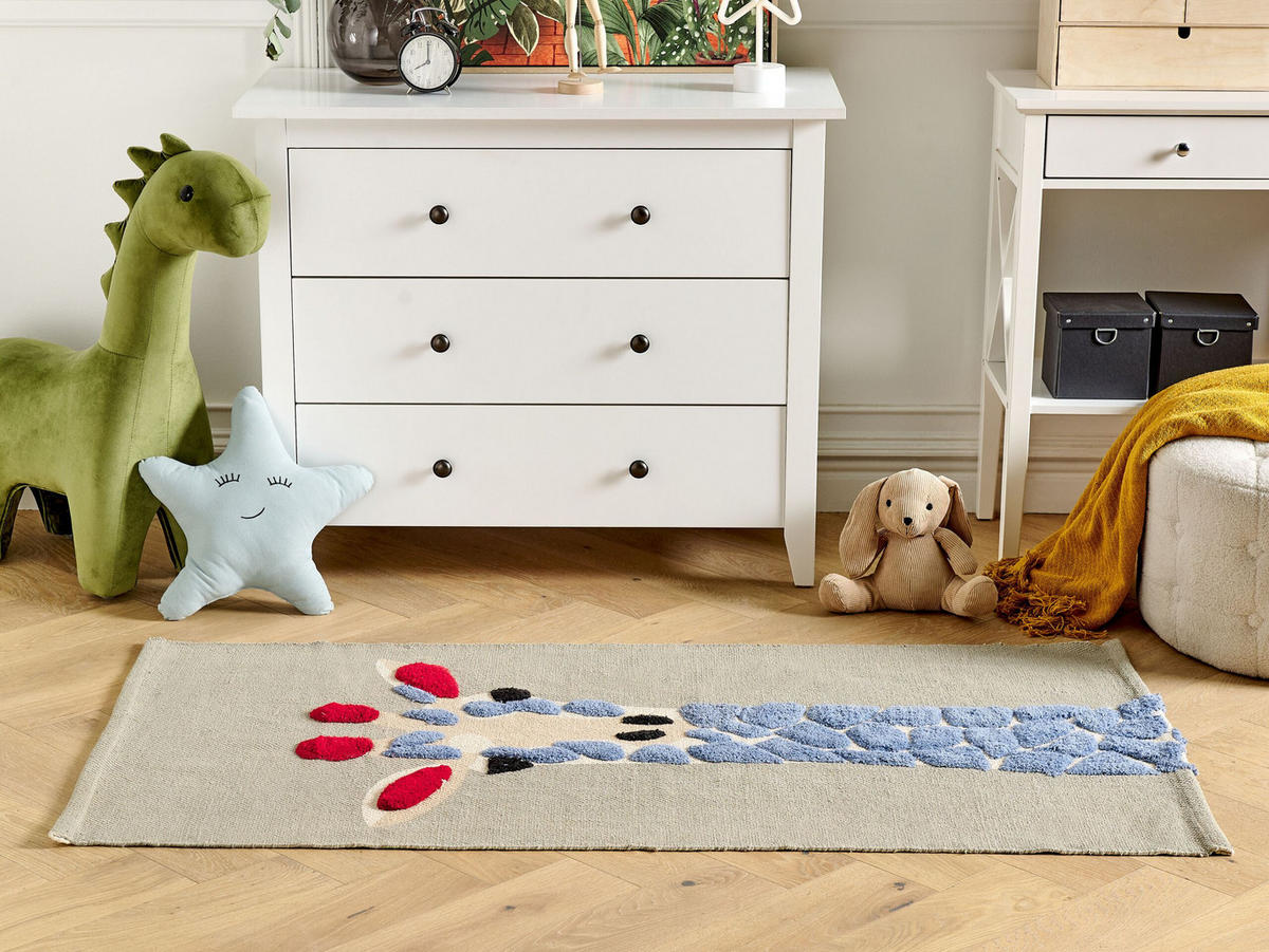 KINDERTEPPICH Sakubo 150/80 cm - Multicolor, Textil (80/150cm) - Beliani