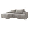 ECKSOFA Mivo, Seite: Links - Greige/Schwarz, Holz/Kunststoff (266/163cm) - MIRJAN24