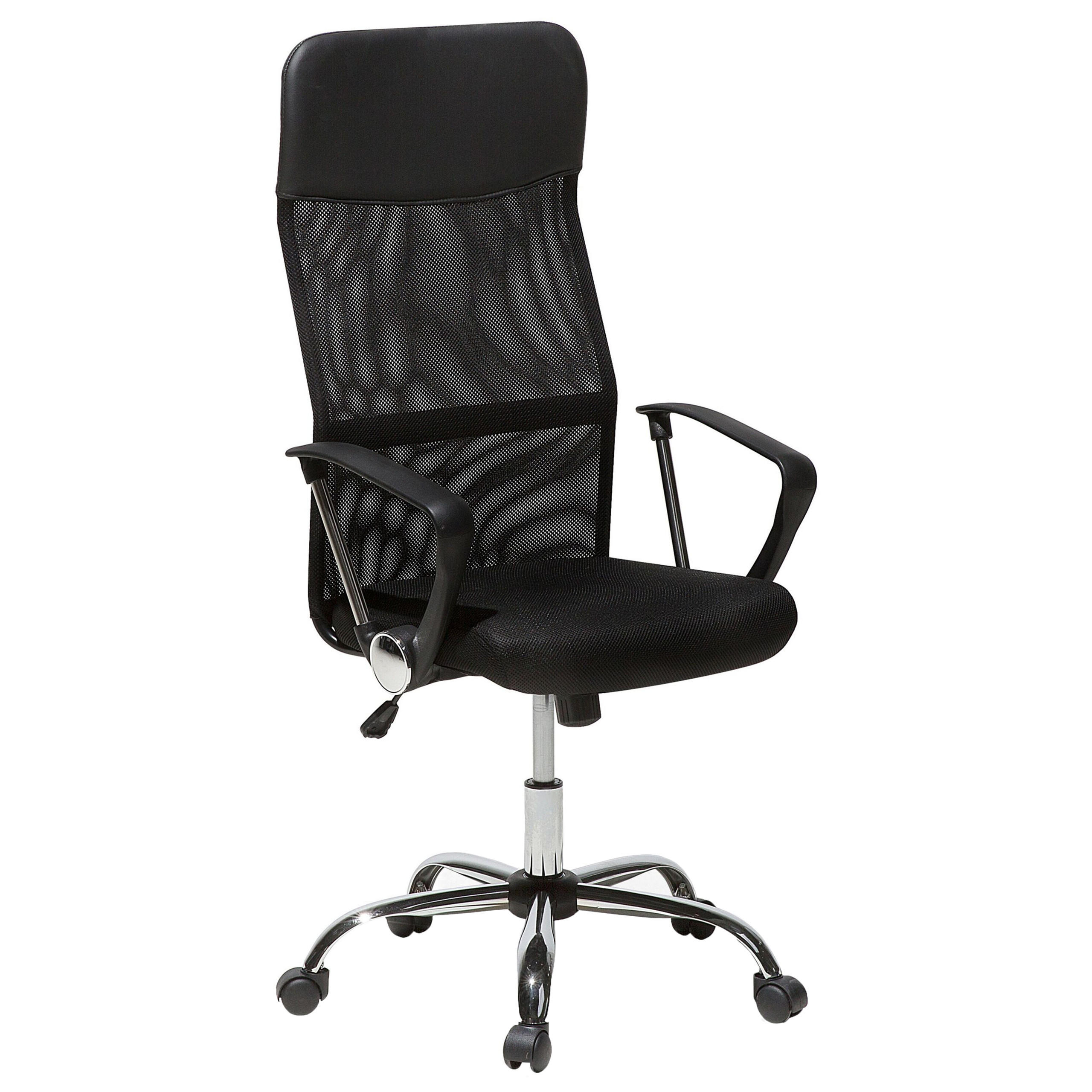 Beliani KANCELÁŘSKÁ ŽIDLE Umělá kůže Černá Design