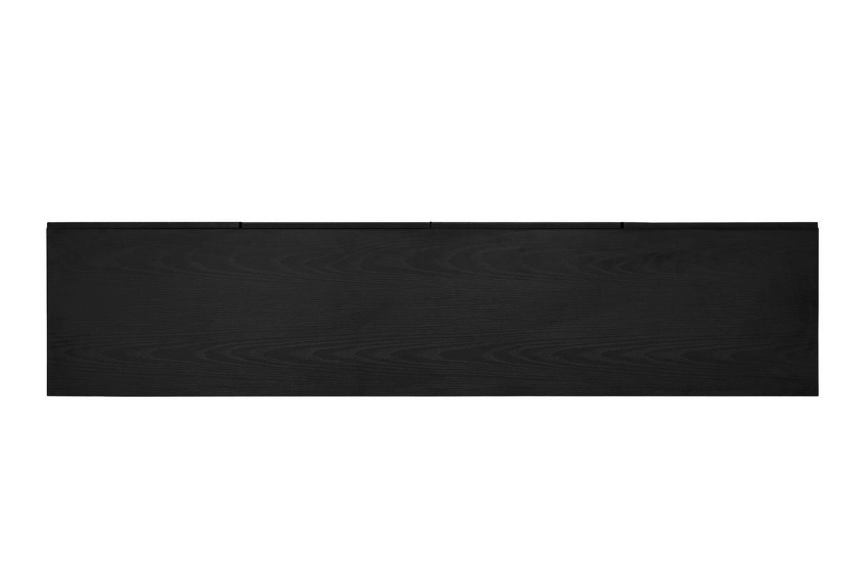 SIDEBOARD 150/38/83 cm schwarz aus Holzwerkstoff mit verstellbaren Einlegeböden - Schwarz, Holzwerkstoff (150/83/38cm) - OKWISH