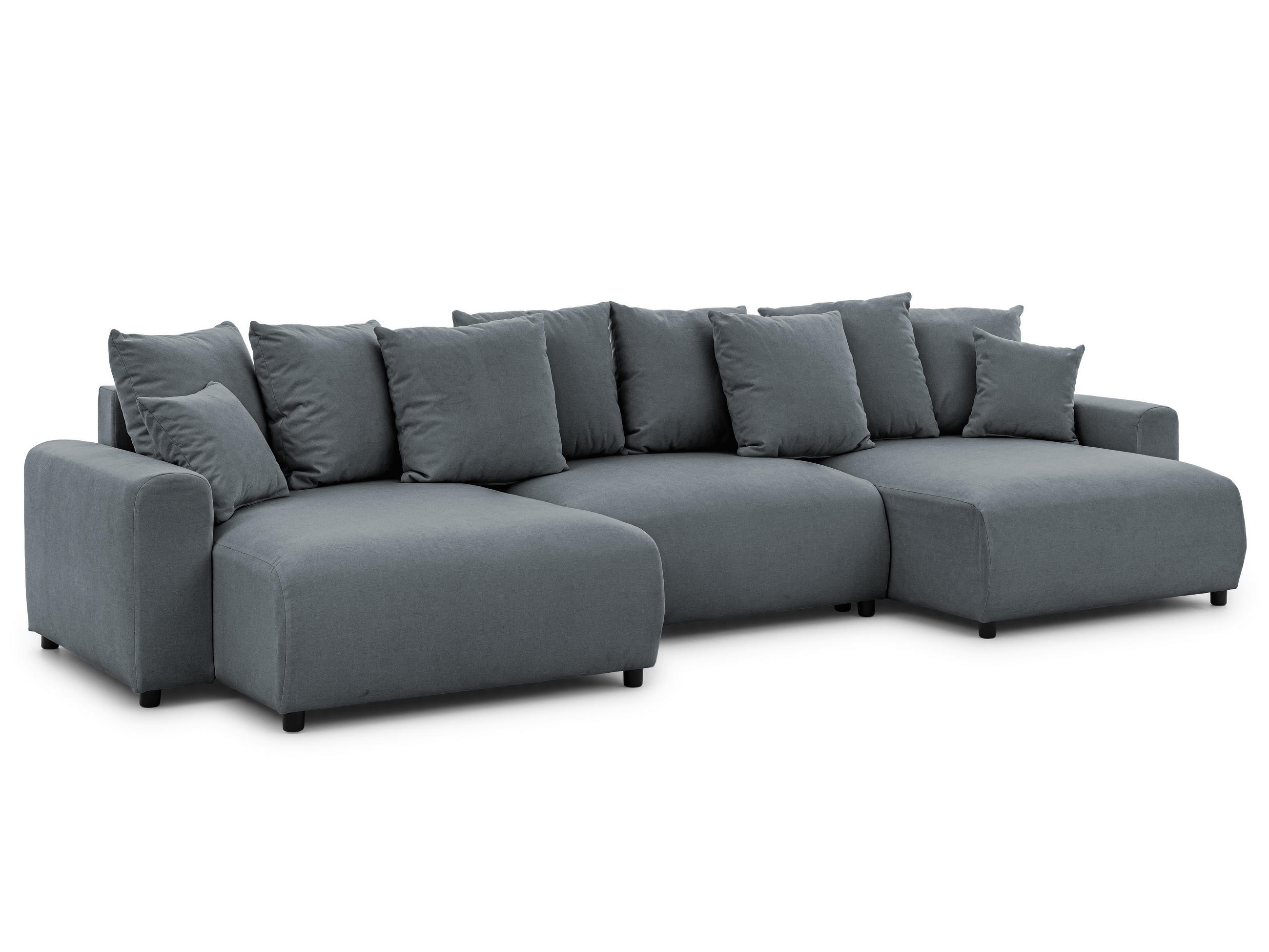 S-Style Wohnlandschaft Dunkelgrau 336x88x140 cm