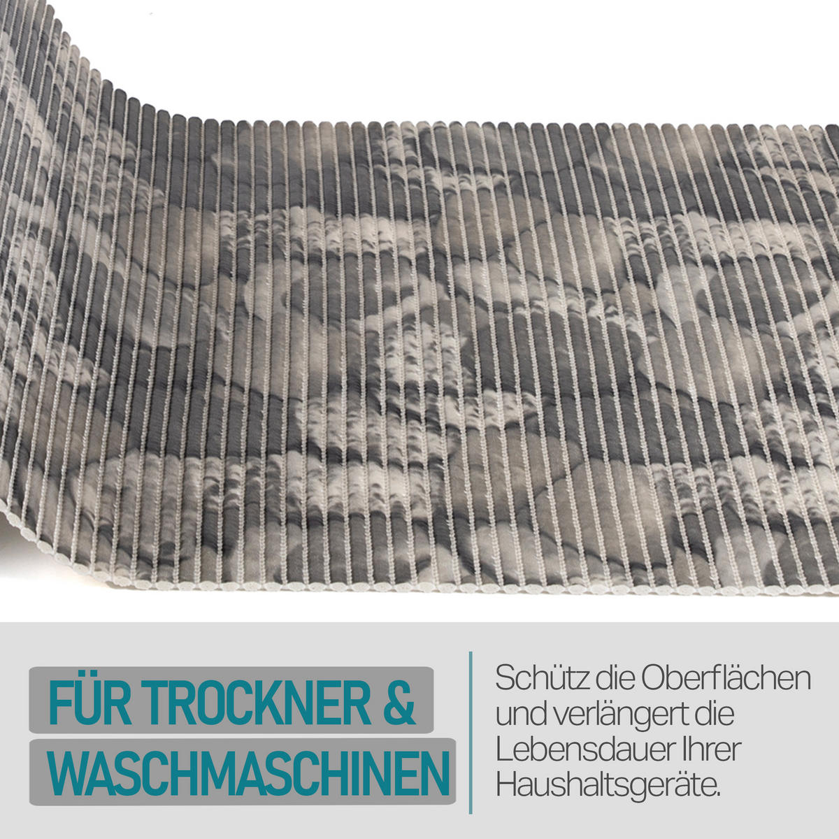 WASCHMASCHINENAUFLAGE 60x60 cm Steine Grau - Grau, Kunststoff (60/60cm) - Bestlivings