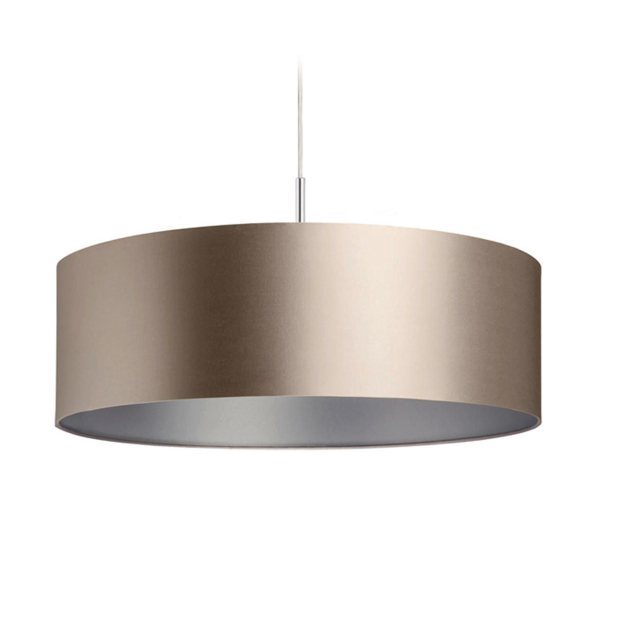 LEUCHTE RON Monaco Taubegrau 23 W - Grau, Textil (60/60/19cm) - Rendl