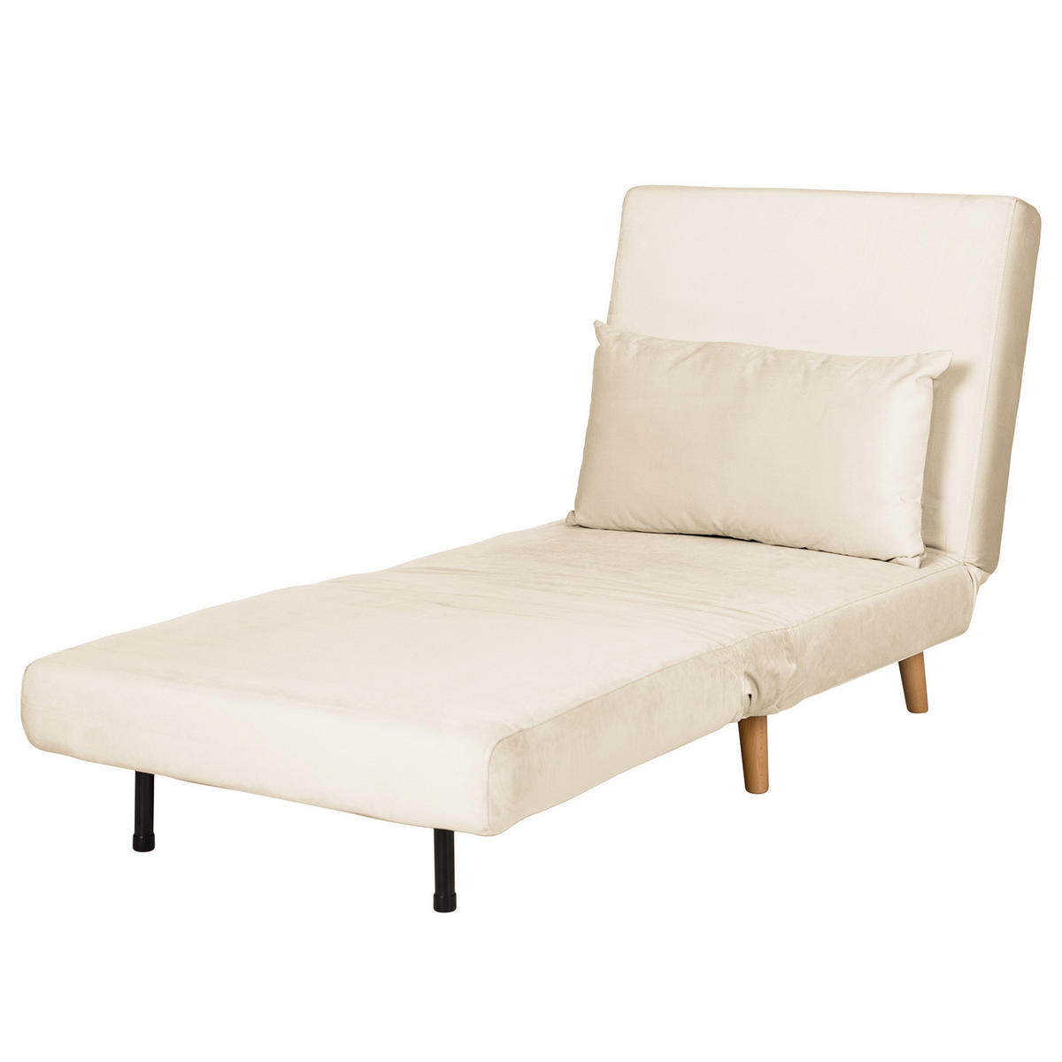SCHLAFSESSEL - Buchefarben/Creme, Holz/Buchenholz (77/81/90cm) - home24