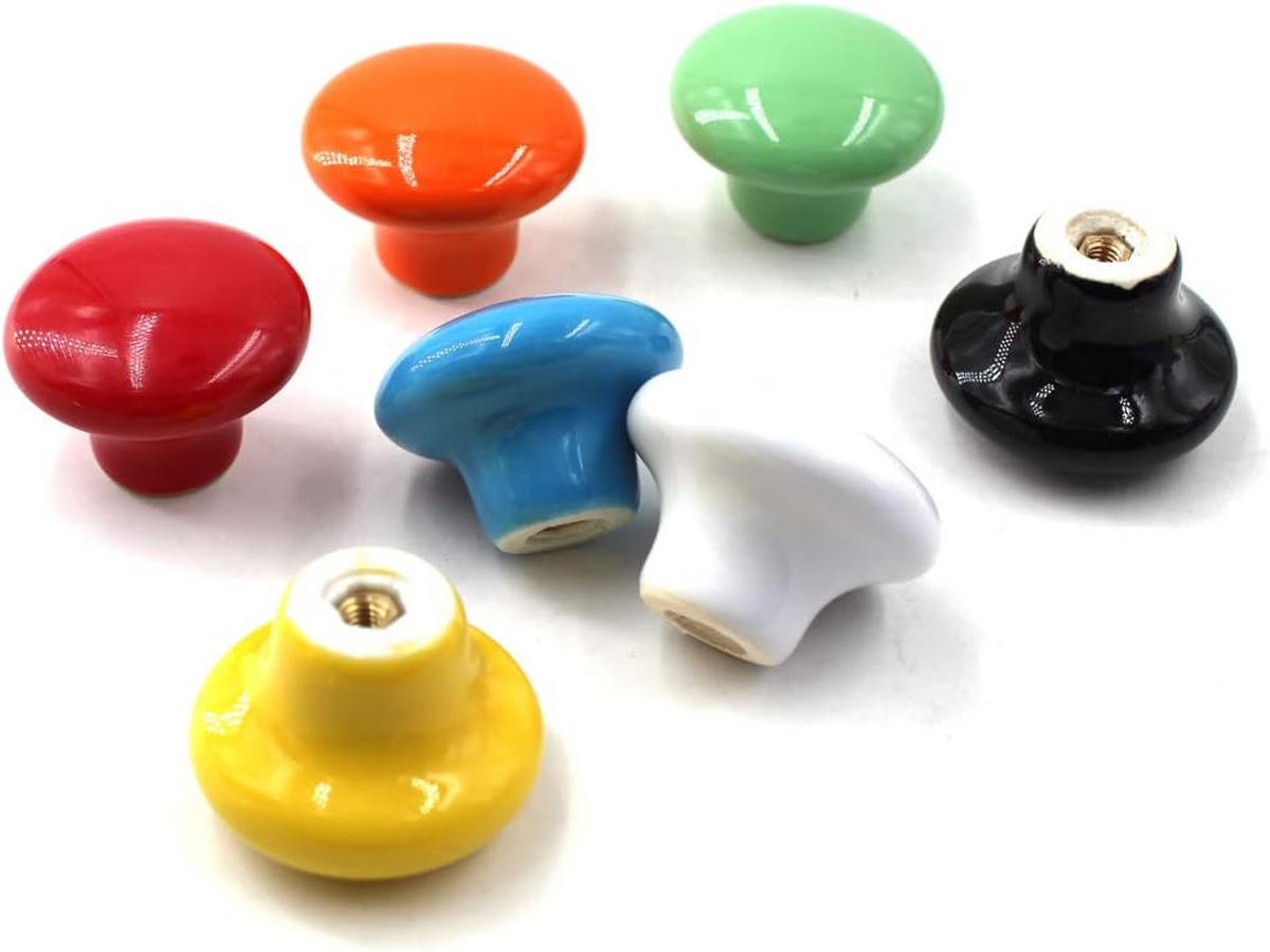 SCHRANKKNOPF Keramik Weiß 10er-Set - Weiß, Keramik (0.1/2.8/0.38cm)